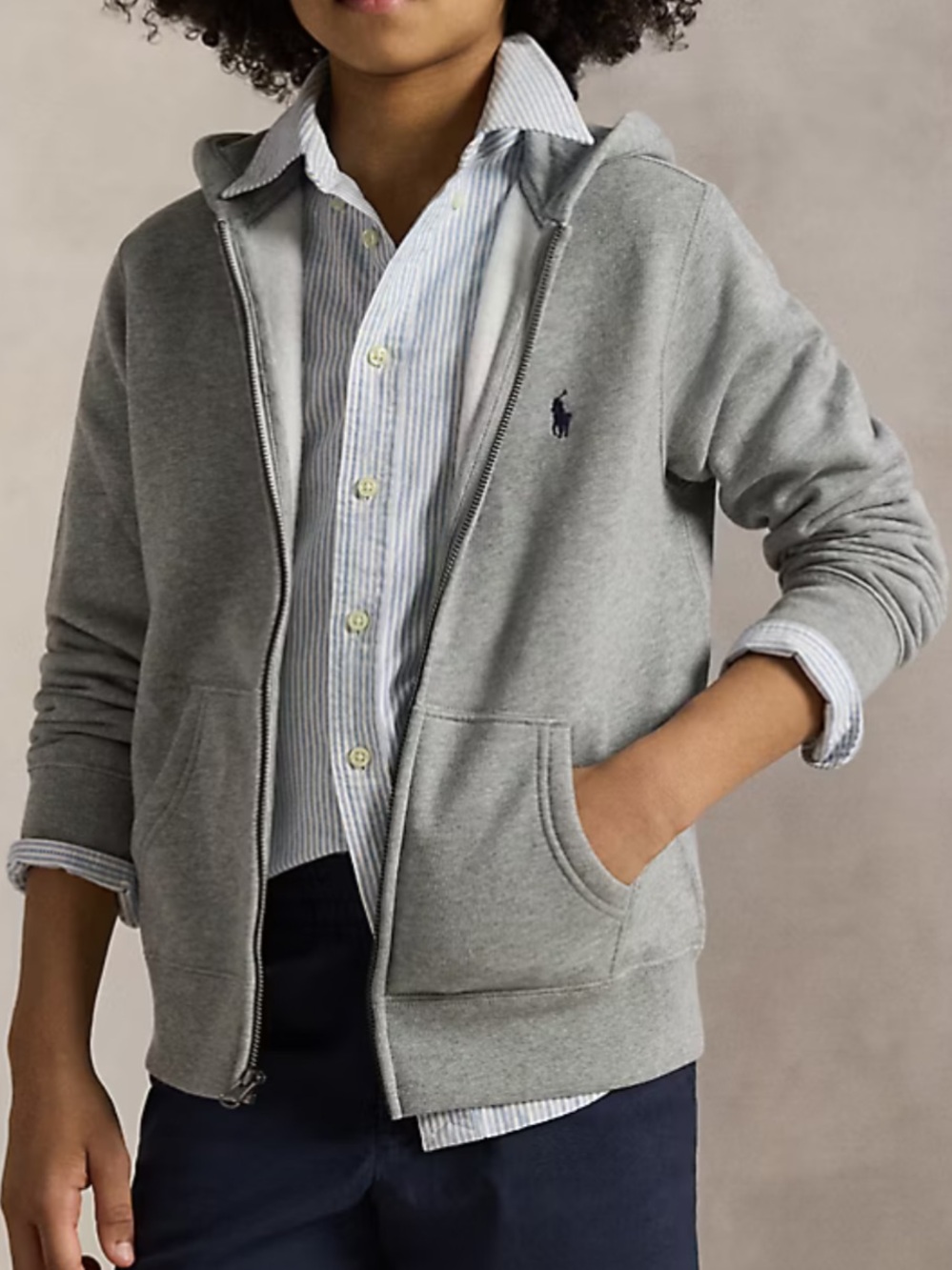 EUC Polo by Ralph Lauren Kids Fleece Full-Zip Hoodie Size 6